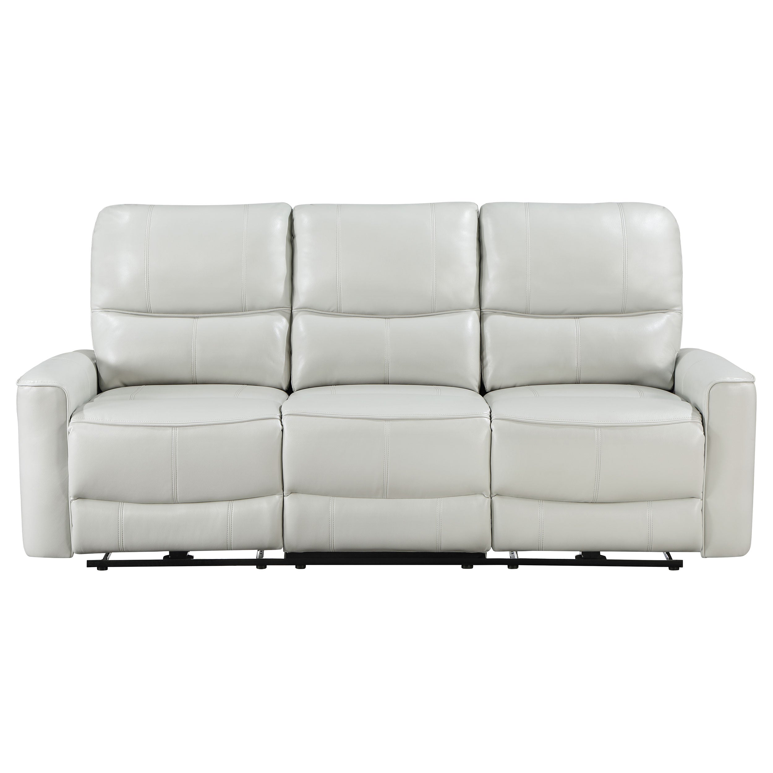 Greenfield Upholstered Power Reclining Sofa Dove Grey-
