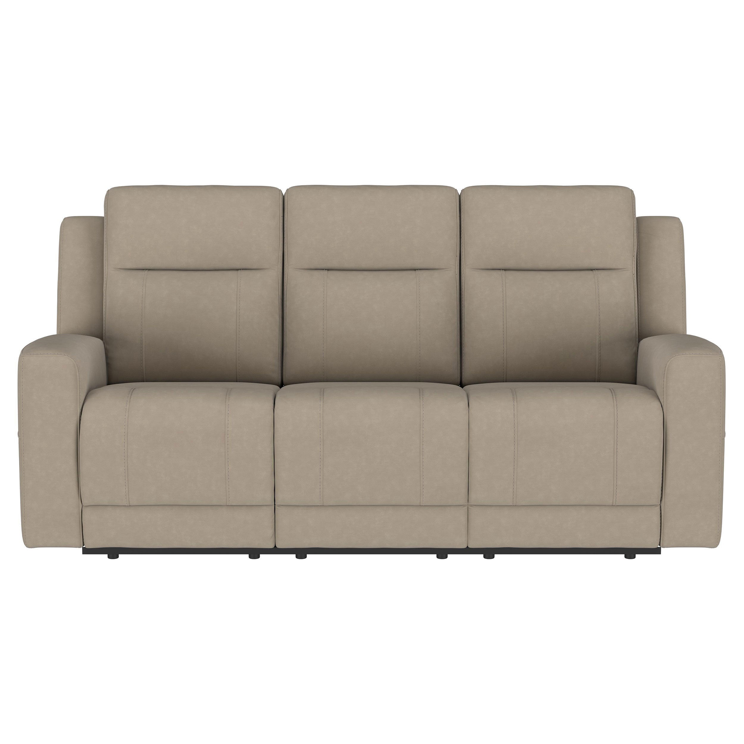 Brentwood Upholstered Motion Reclining Sofa Taupe-