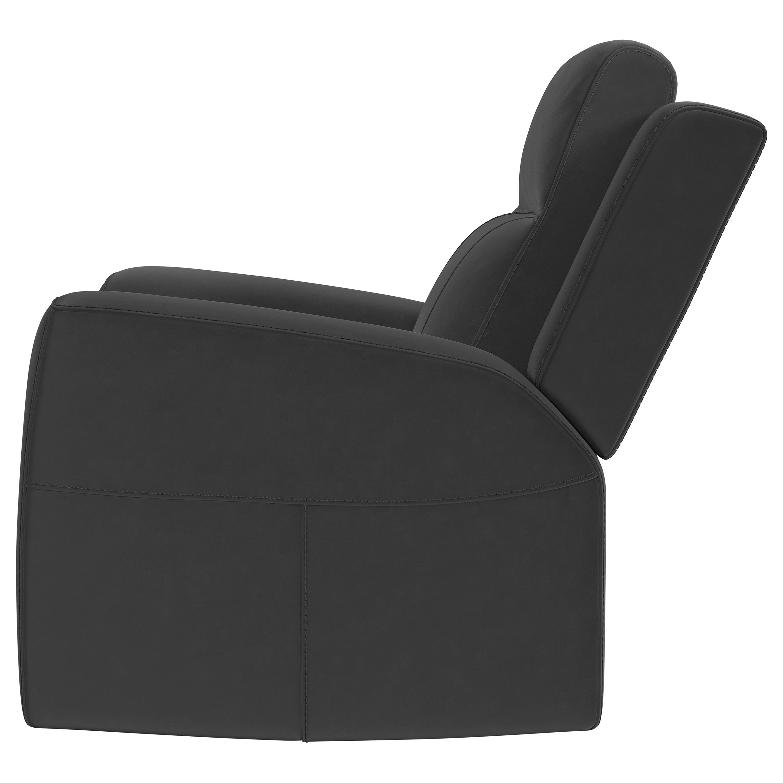 Brentwood Upholstered Recliner Chair Dark Charcoal-