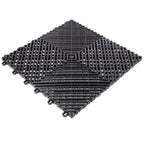 25pcs Plastic Garage Floor Mats - 15.6"x15.6"