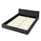 Queen Size Upholstered Bed Frame with Thick Fabric