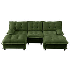 107" U Shaped Modern Sofa Modular Sectional Cloud Couch