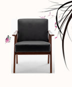 Accent Chair with Microfiber Upholstery
