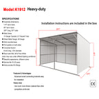20FT x 12FT Livestock Metal Shed
