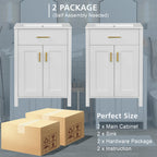Modern 48-Inch Bathroom Vanity with Ceramic Sink