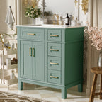 30" Bathroom Vanity with Ceramic Sink