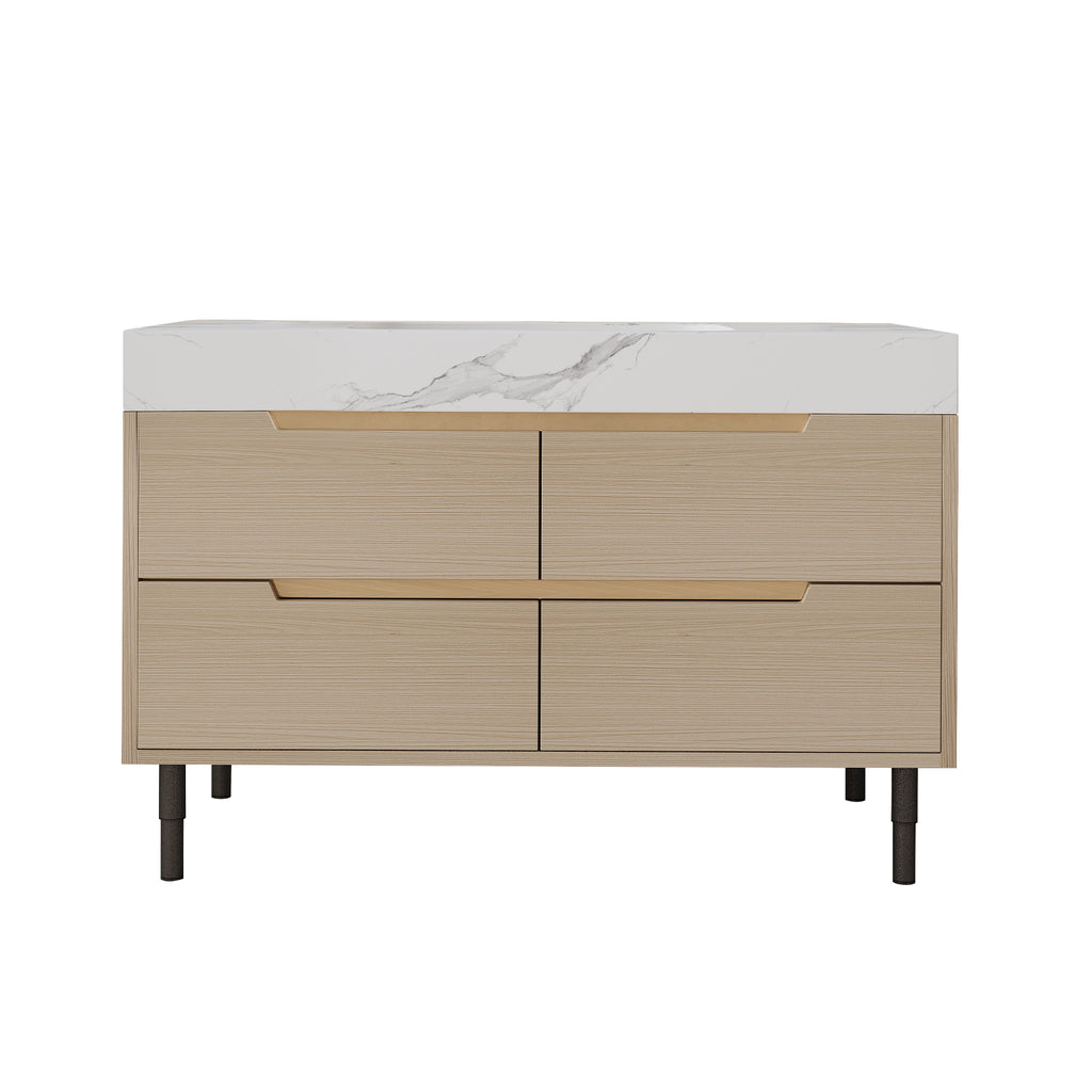 35.4" Modern Bathroom Vanity with Undermount Sink