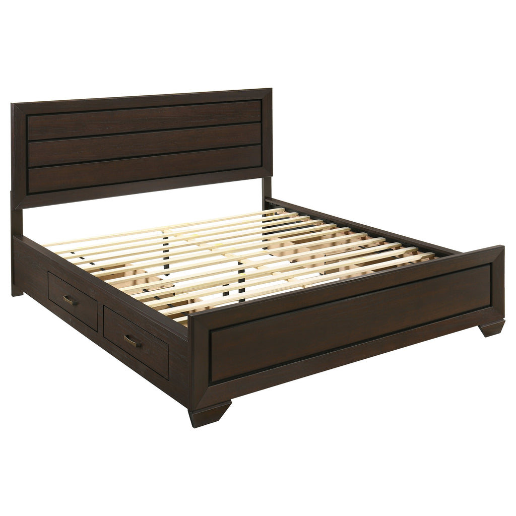 Holmgren Dark Cocoa California King Storage Panel Bed