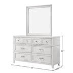 White 6 Drawer Dresser