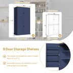 TOPMAX 40.2" High Freestanding Kitchen Pantry