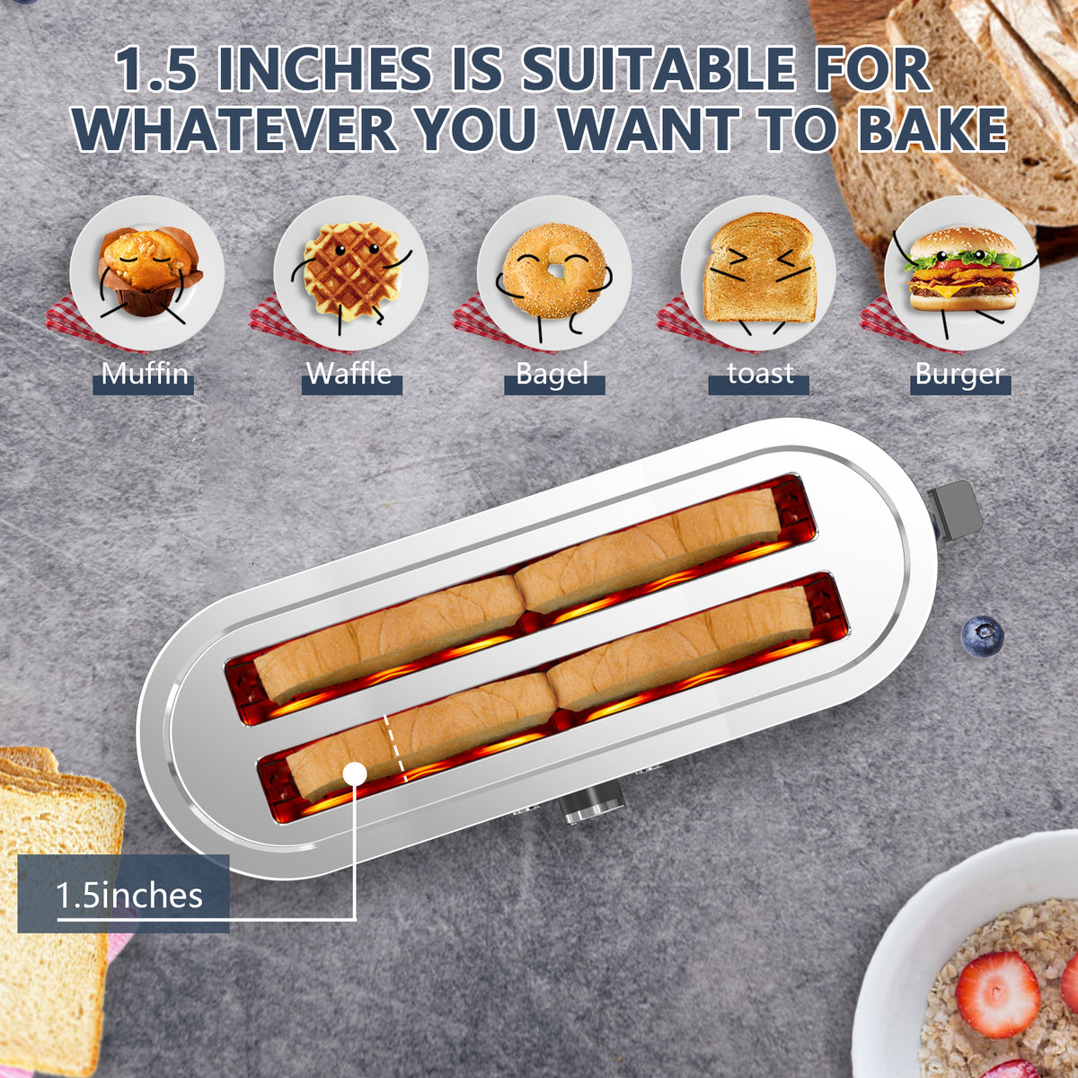 Stainless Steel 4-Slice Toaster