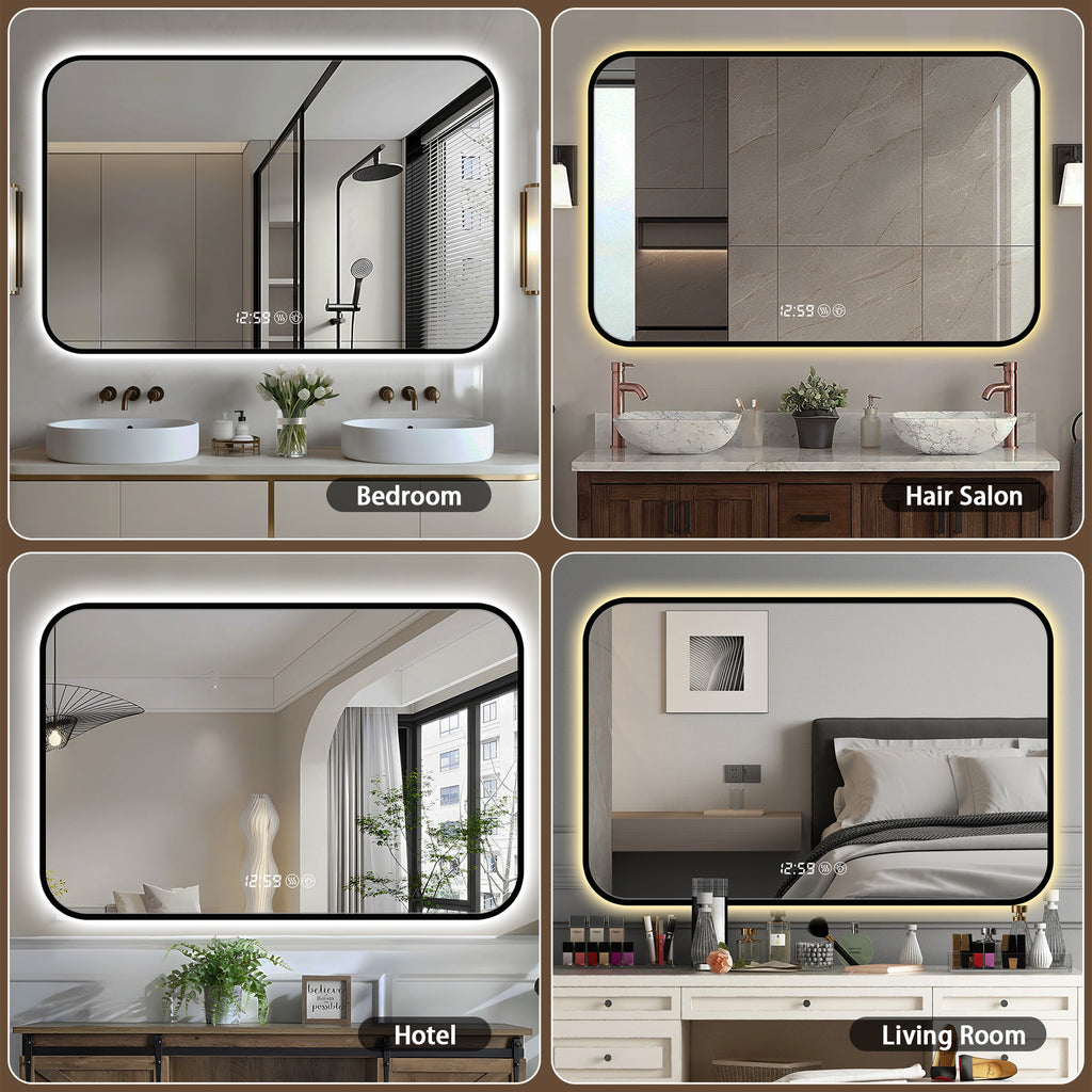 LED Bathroom Mirror - 48 x 24 Inch