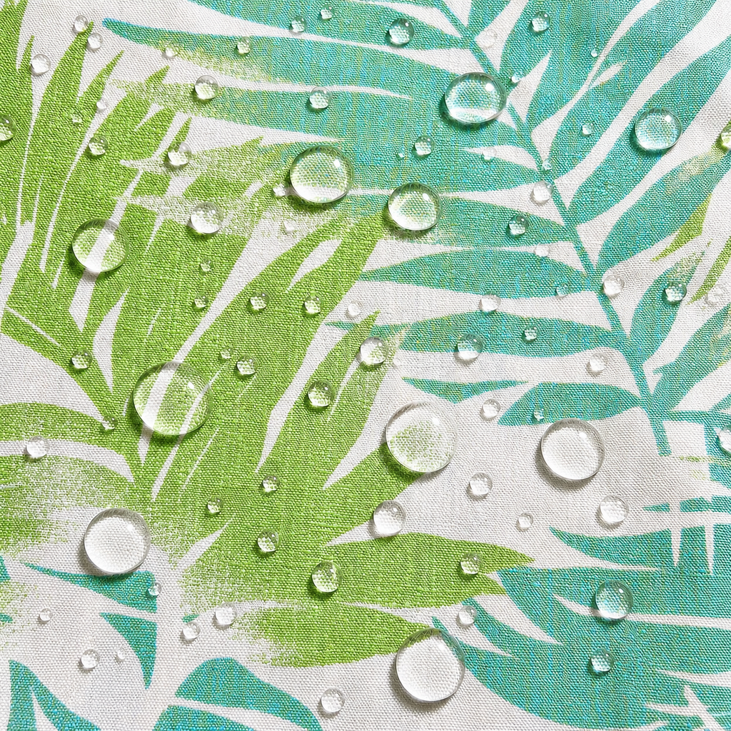 2 Pack Outdoor Pillow Covers - Tropical Palm Aqua