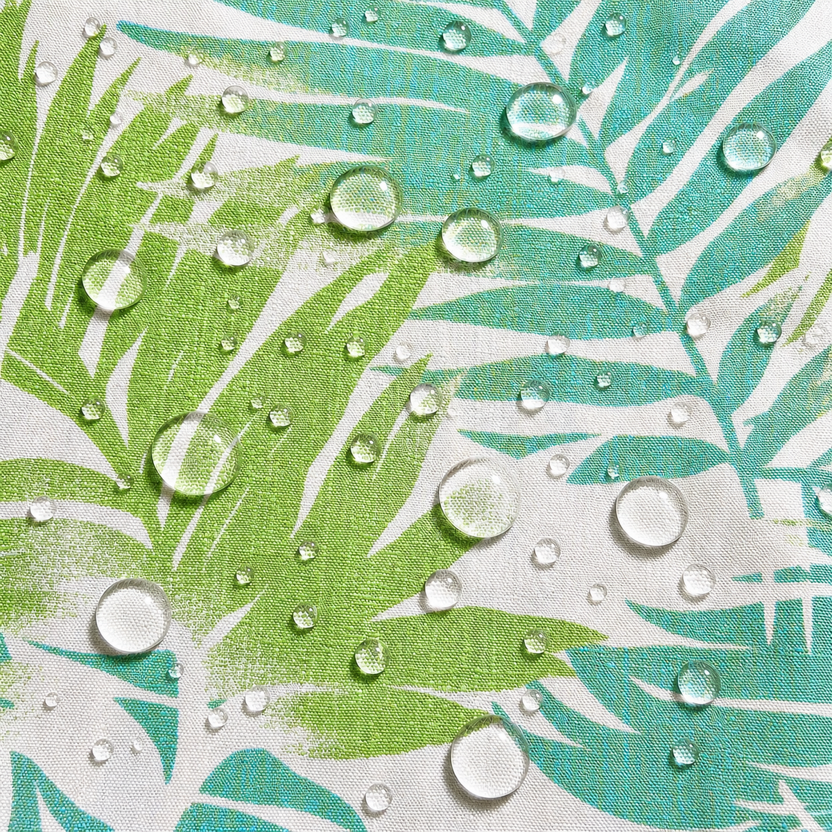 2 Pack Outdoor Pillow Covers - Tropical Palm Aqua
