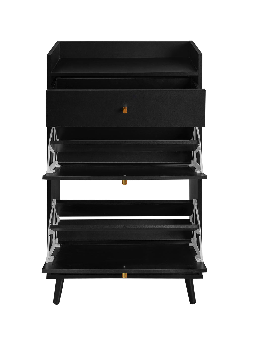Rattan Allen 2 Door 1 Drawer Cabinet - Shoe Rack