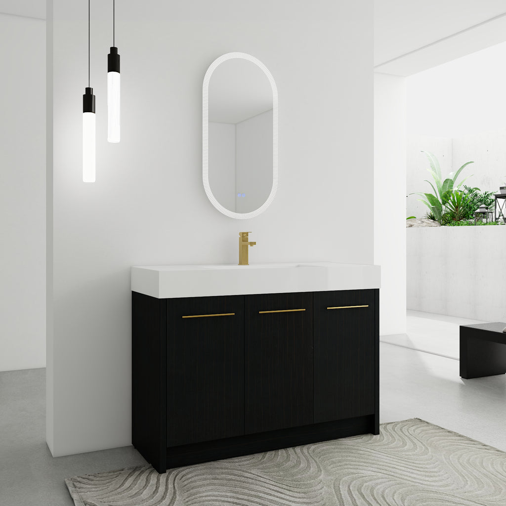 48 Inch Freestanding Bathroom Vanity with Resin Sink