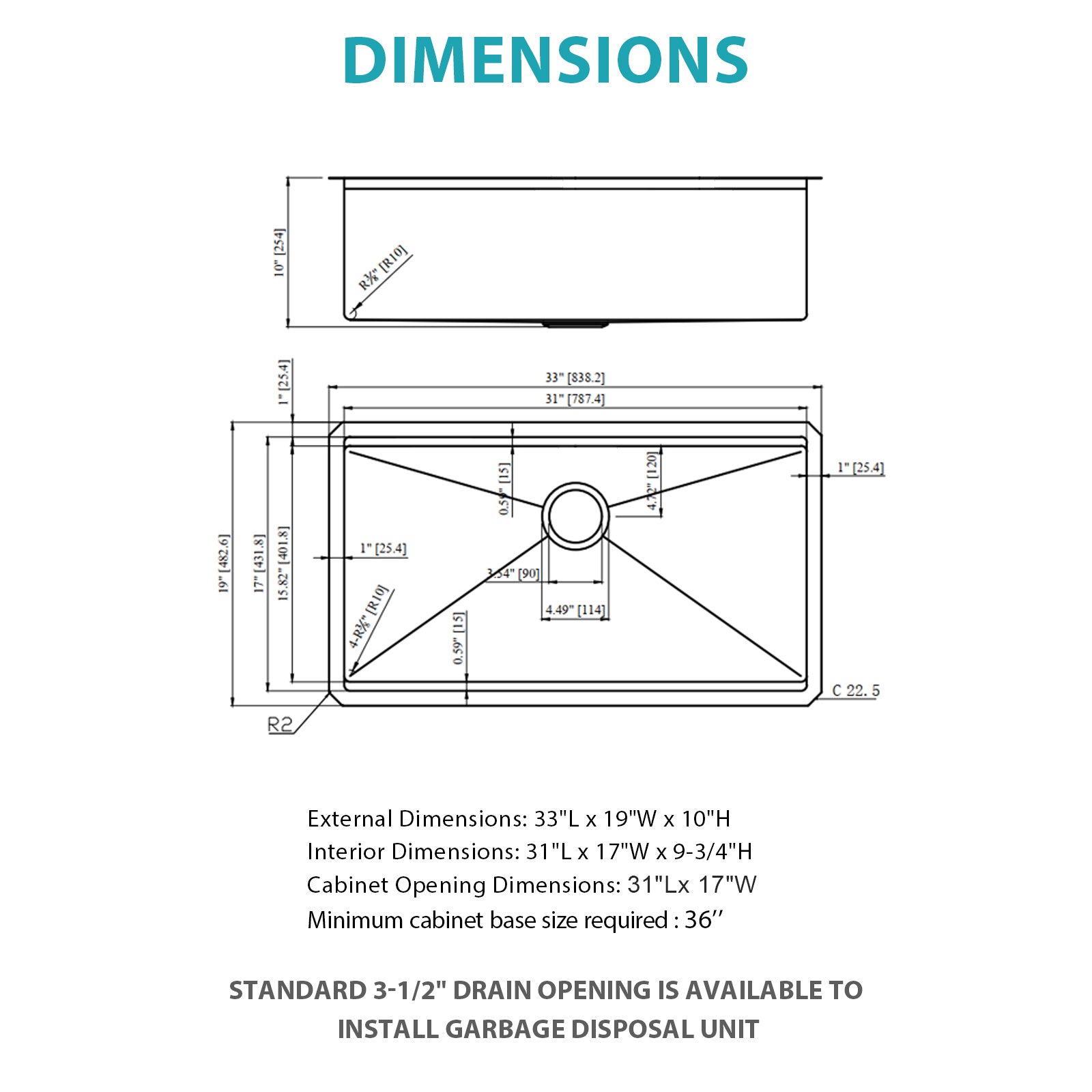 Single Bowl Undermount Workstation Kitchen Sink