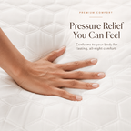 Copper Infused 12 Inch Plush Memory Foam Short Queen Mattress