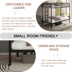 Adam Sturdy Twin Over Twin Bunk Bed Metal