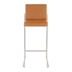 30" Contemporary High Back Barstool Set of 2