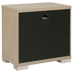 Mirador Light Elm 2-Drawer Nightstand Bedside Table