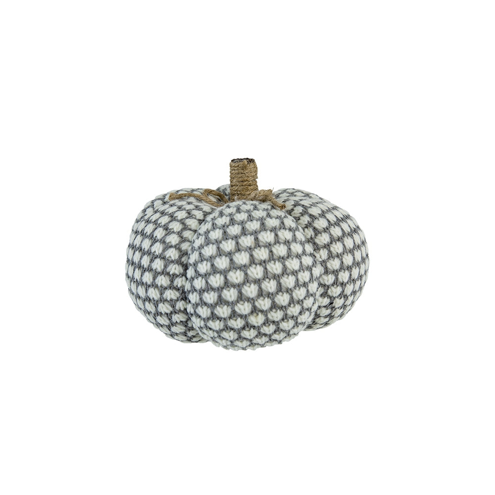 Set of 4 Knite Pumpkin Ornaments for Holiday Decor