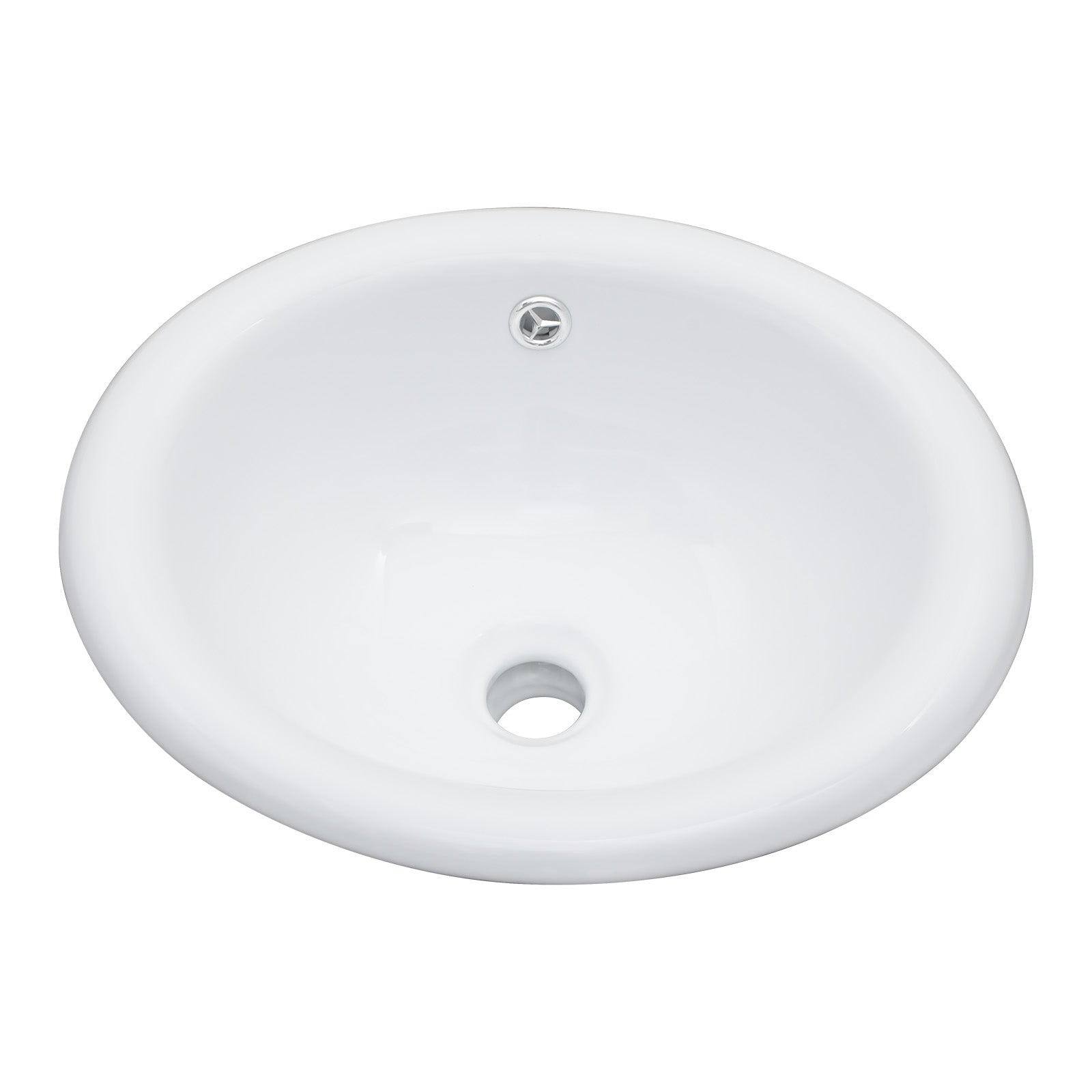 17"x15.5" Ceramic Semi-Recessed Sink