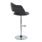 Contemporary Adjustable Barstool with Swivel