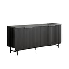 Modern Scandinavian Alcove Door Kitchen Storage Sideboard Buffet Cabinet