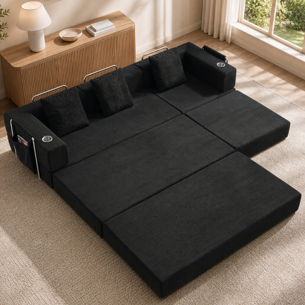 108" Modular Sectional Sofa with L-Shape Chaise