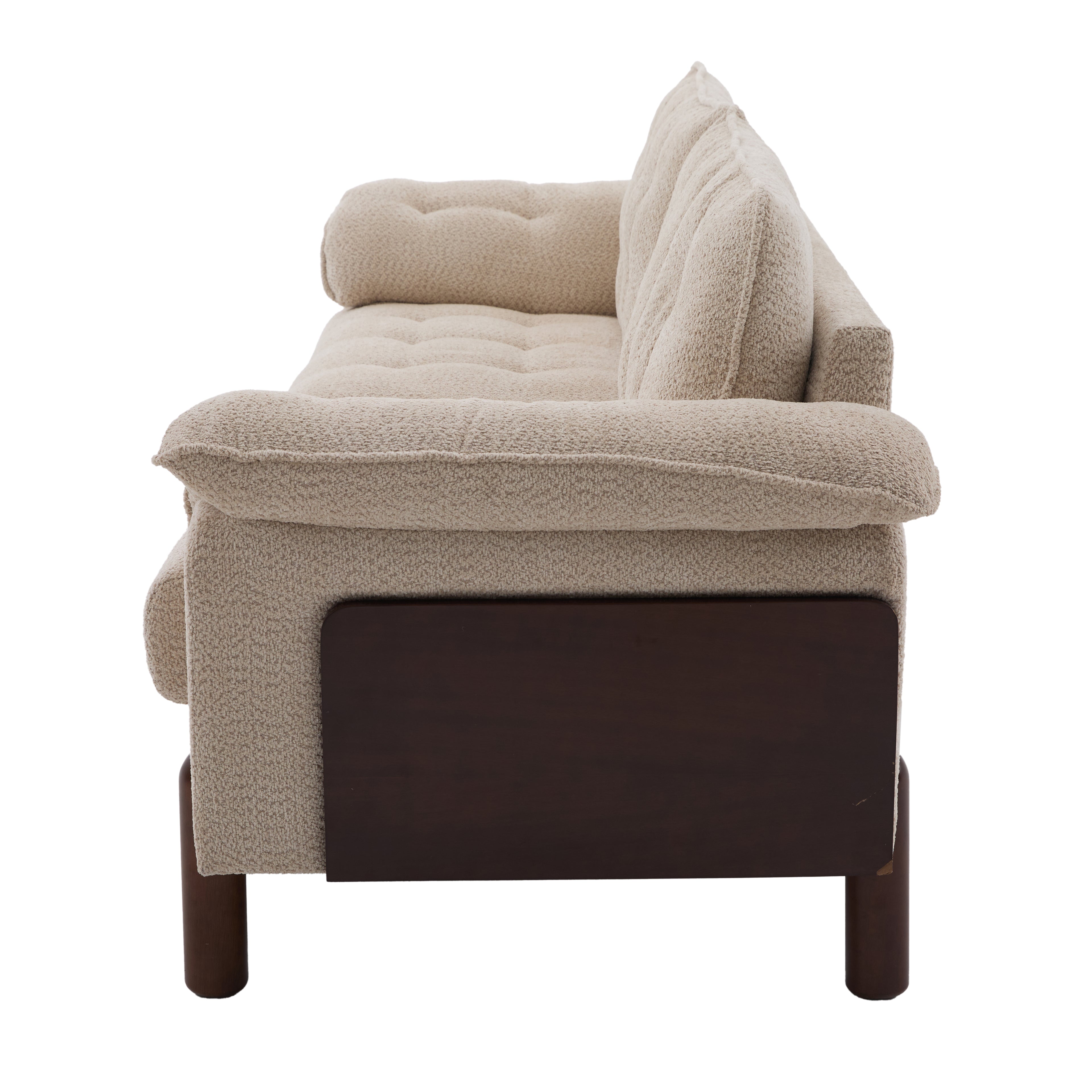 83.5 In. 3 Seater Modern Boucle Upholstered Sofa