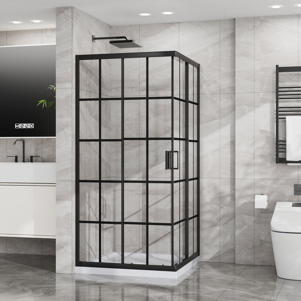 Goodyo Corner Shower Door 36 in. D x 36 in. W x 72 in. H