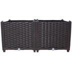 Deep Raised Garden Bed Plastic Planter Boxes