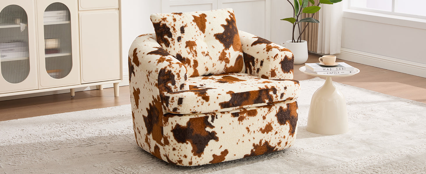 360° Swivel Sofa Chair Accent Barrel Chair