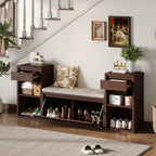 TREXM All-in-One Entryway Storage Bench