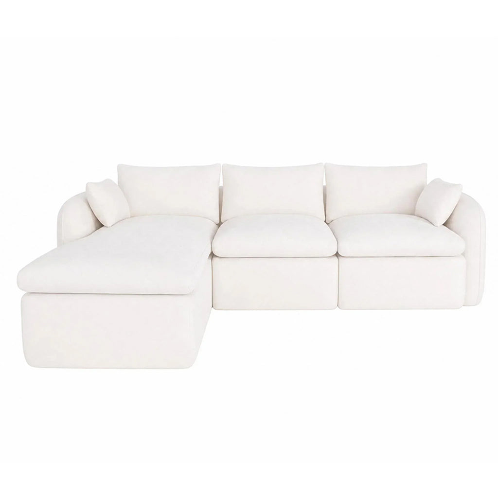 Fully Sponge Compressed Sectional Sofa