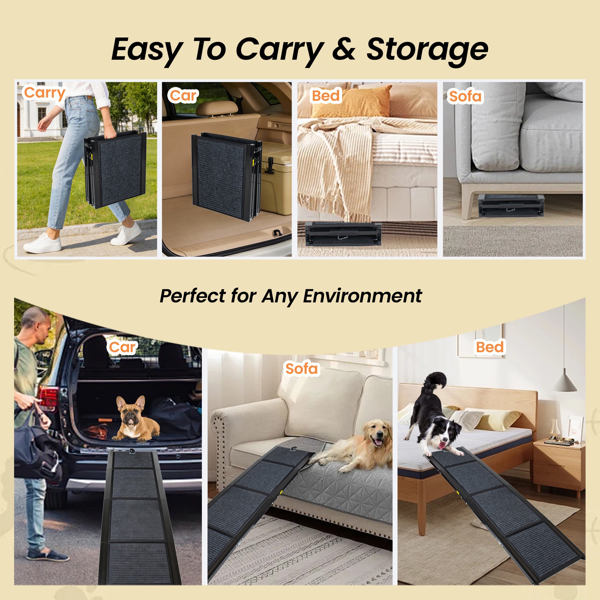 Portable Folding Dog Ramp for Large Dogs