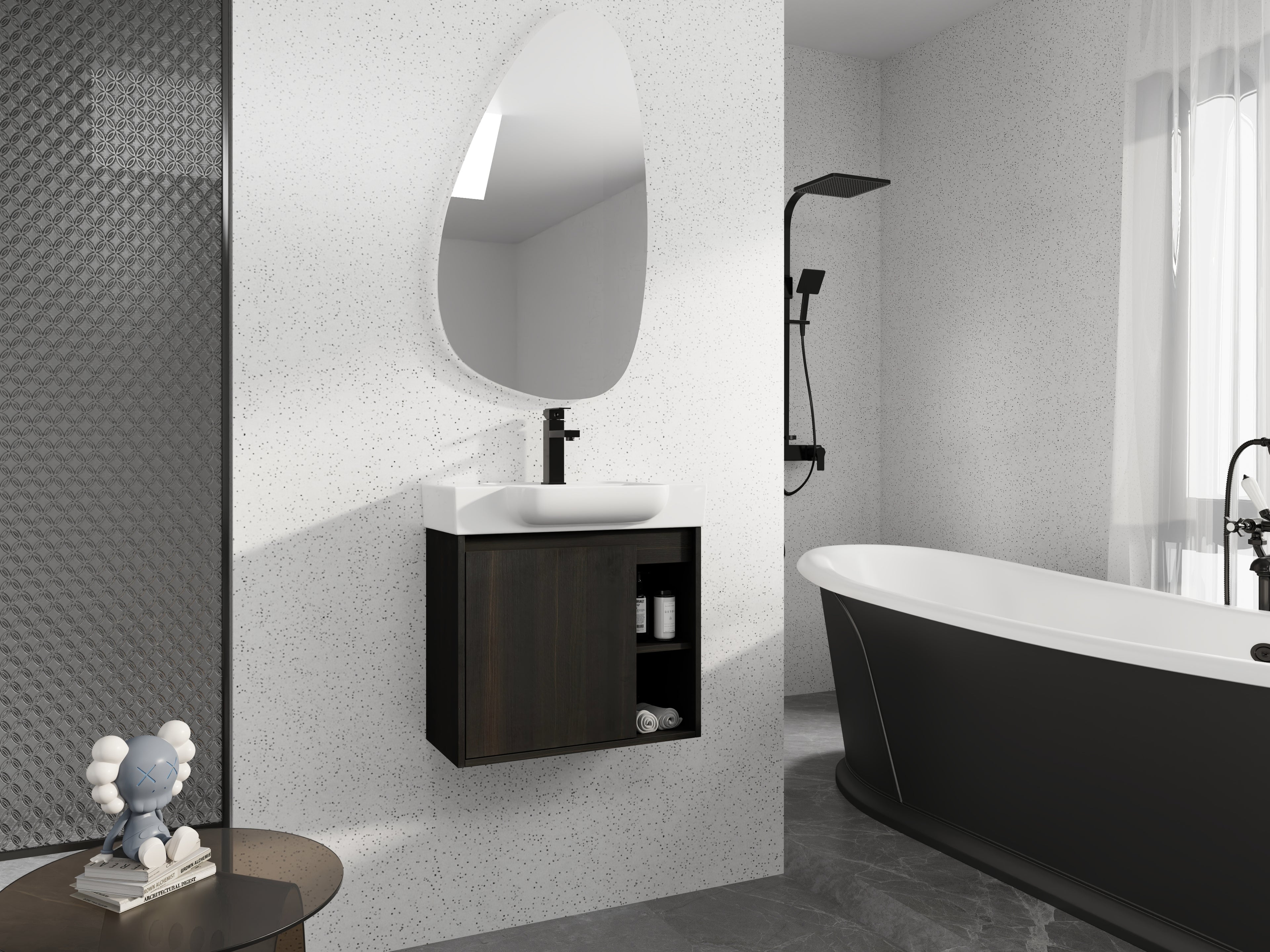 24'' Wall-Mounted Bathroom Vanity