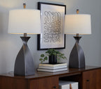 30" Contemporary Polyresin Table Lamp in Rubbed