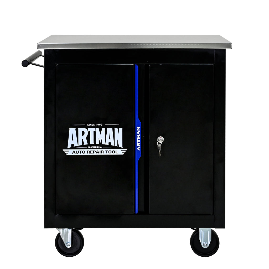 Movable Lockable Double Door Partition with Lock