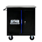 Movable Lockable Double Door Partition with Lock