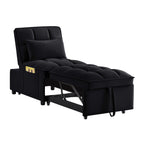 4 In1 Multi-Function Single Sofa Bed with Storage Pockets