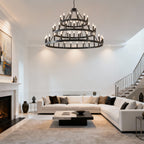 3 Tiers Wagon Wheel Chandelier