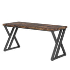 55 Inches Modern Writing Desk with Z-Shaped Metal Legs