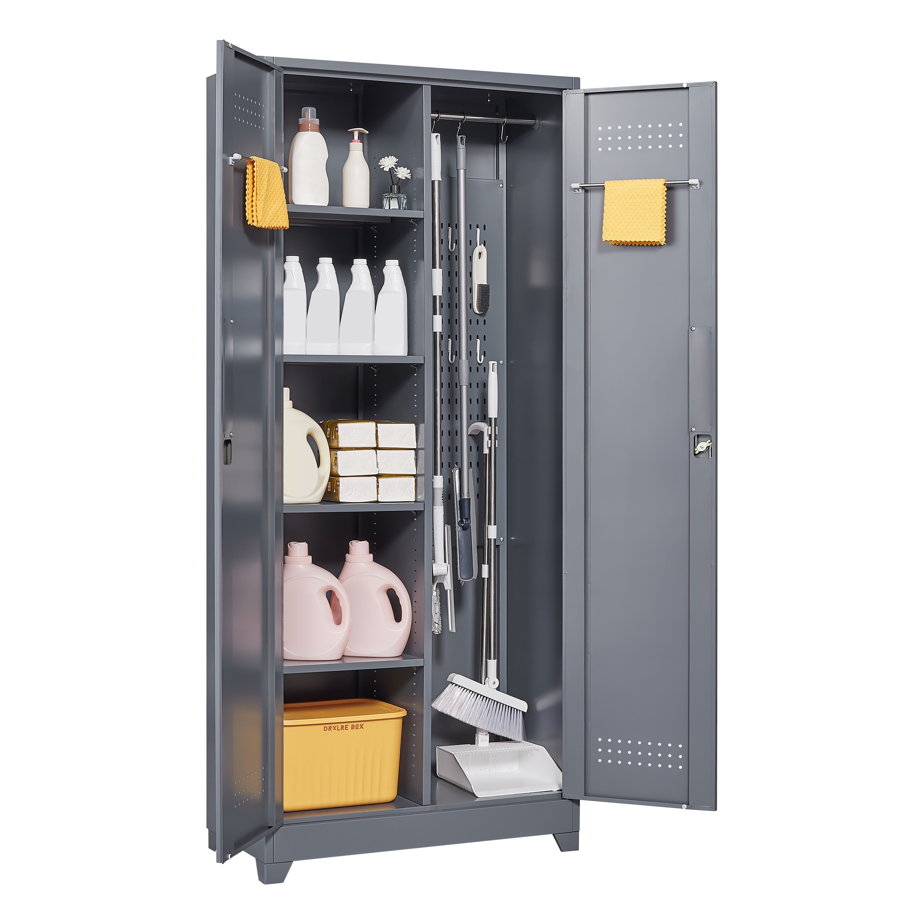 Gray And Heavy Duty Storage Cabinet