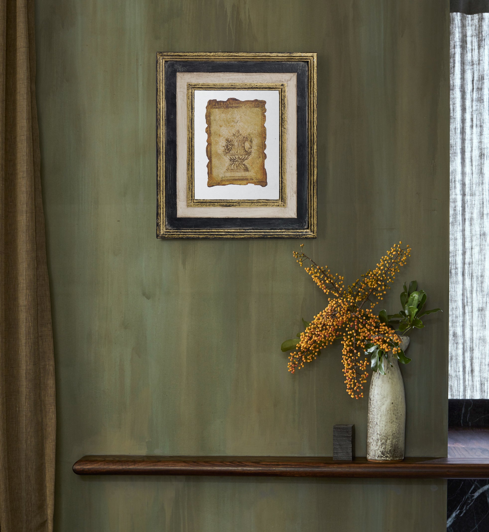 Lucian Framed Antiqued Sculpture Print - 2 Piece