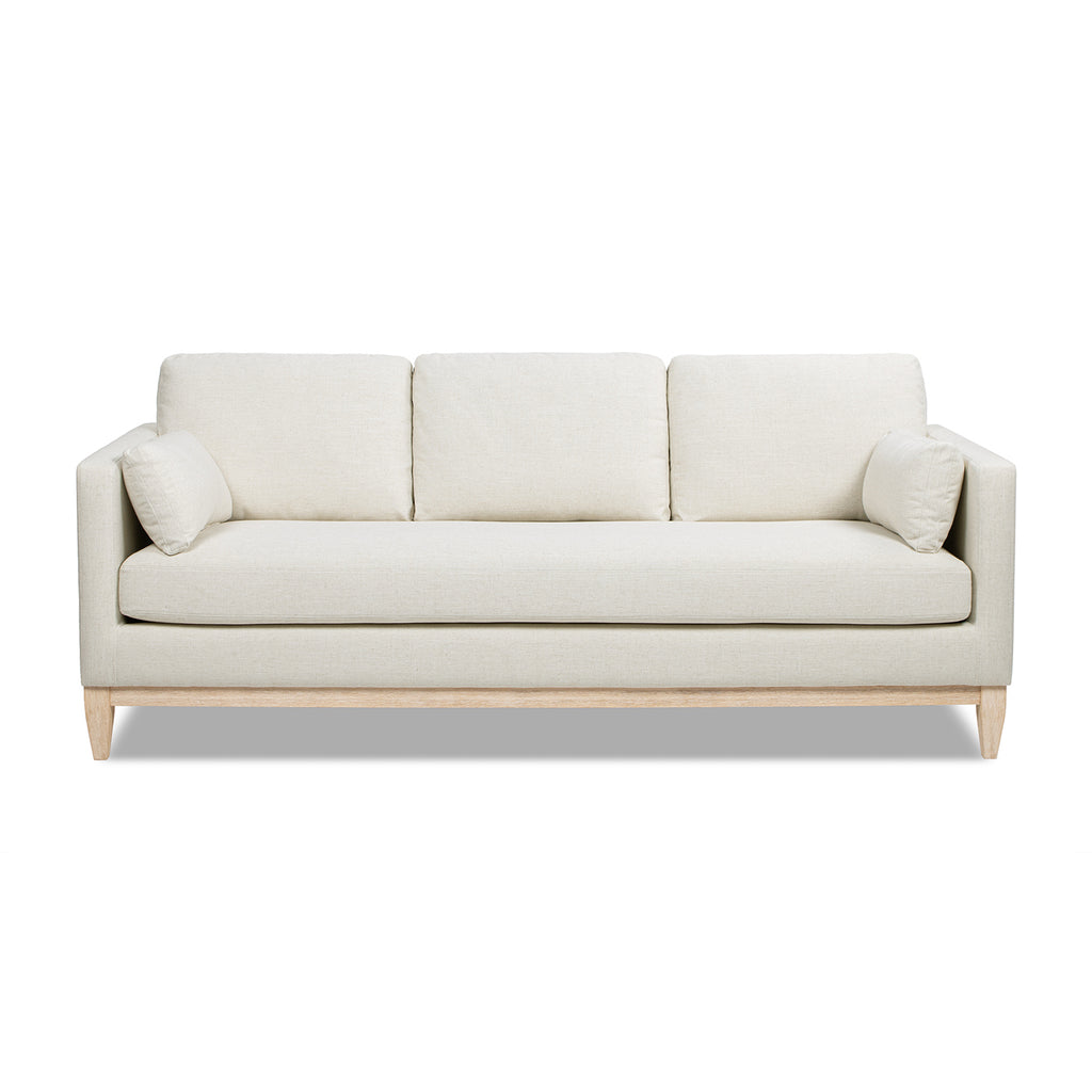 Knox 84" Modern Farmhouse Sofa, Flax