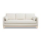 Knox 84" Modern Farmhouse Sofa, Flax