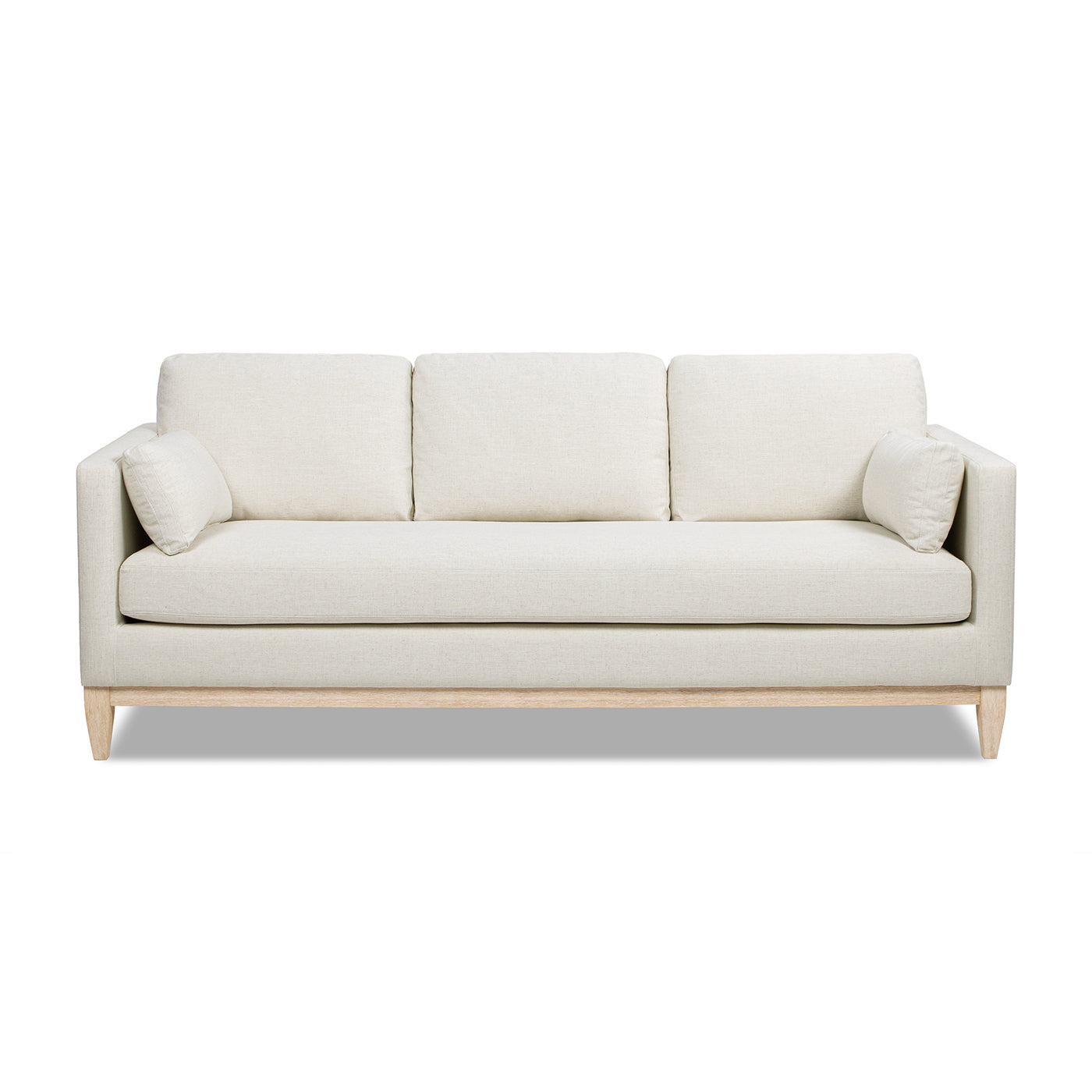 Knox 84" Modern Farmhouse Sofa, Flax