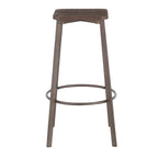 Square Barstool in Antique Metal